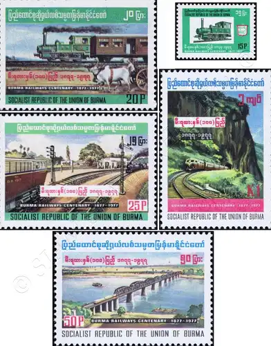 100 Years of the Railway in Burma (MNH)