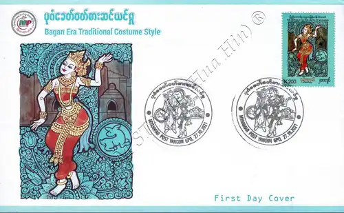 Bagan Era Traditional Costume Style -FDC(I)-I-