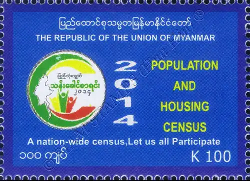 Myanmar Volkszählung 2014 (II) (**)