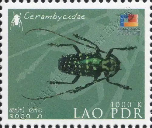 PHILA KOREA 2002, Seoul: Local beetles -CP(I)- (MNH)