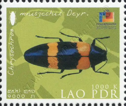 PHILA KOREA 2002, Seoul: Local beetles -CP(I)- (MNH)