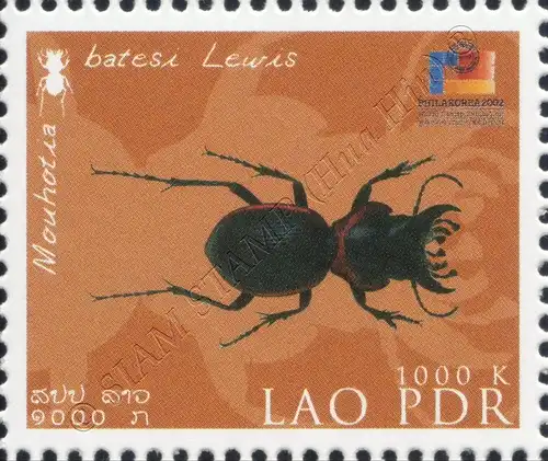 PHILA KOREA 2002, Seoul: Local beetles -CP(I)- (MNH)