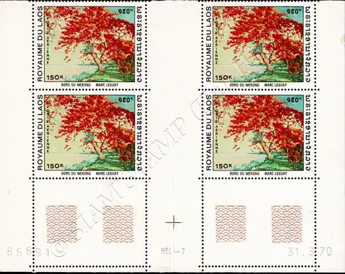 Painting by Marc Leguay (II) -FOLDED BLOCK OF 4- (MNH)