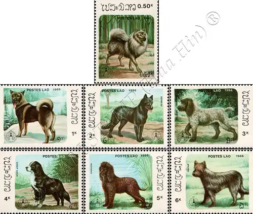 STOCKHOLMIA 86, Stockholm: Dogs (MNH)