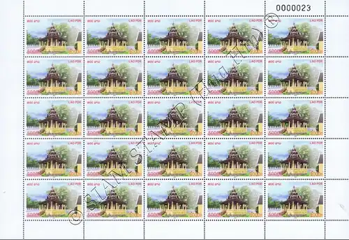 Ancient Historical Laos (II) - Historical Places -SHEET (II)- (MNH)