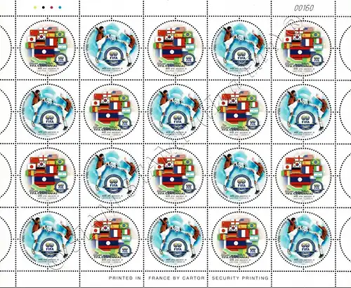 100 years International Football Federation (FIFA) -SHEET BO(I)- (MNH)