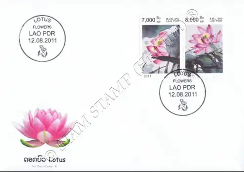 Lotus Flowers -FDC(I)-I-
