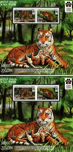 Preservation of Tiger Population (276A-276B) (MNH)