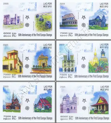 50 years of Europe Stamps (2006) (OFFICIAL ISSUE) -IMPERFORATED- (MNH)