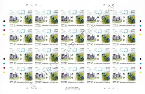 50 years of Europe Stamps (2006) (OFFICIAL ISSUE)-IMPERFORATED SHEET BO(I)-(MNH)