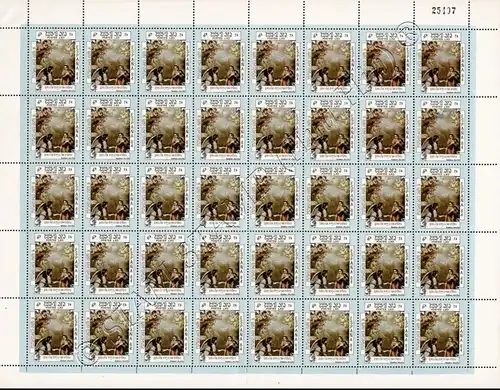 ESPANA 84, Madrid: Paintings by Spanish painters -SHEET (II)- (MNH)