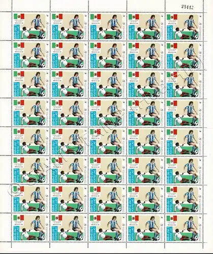 Football World Cup 1986, Mexico -SHEET (II)- (MNH)