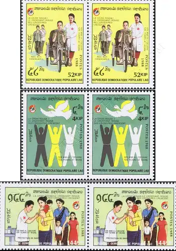 125 years International Red Cross -PAIR- (MNH)