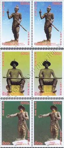 Monuments of the kings of Vientiane -PAIR- (MNH)