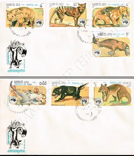 AUSIPEX 84, Melbourne: Australian Animals -FDC(I)-I-