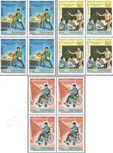 International Year of Disabled -BLOCK OF 4- (MNH)