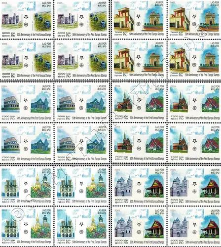 50 years of Europe Stamps (2006) (OFFICIAL ISSUE) -PERFORATED BLOCK OF 4- (MNH)