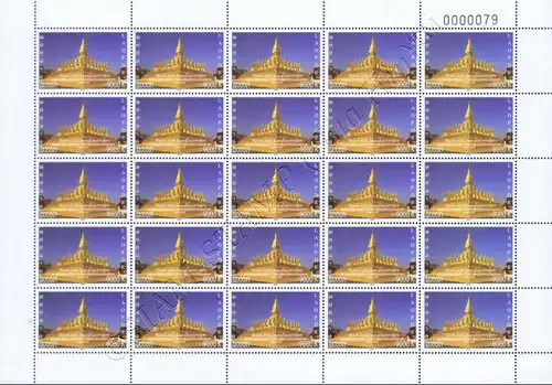 450th Anniversary of That Luang Stupa (1566-2016) -SHEET (I)- (MNH)
