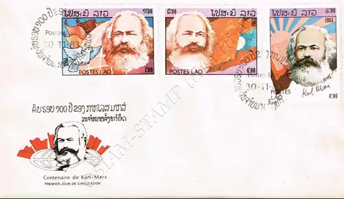 100th anniversary of Karl Marx's death -FDC(I)-I-