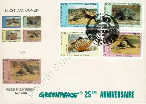 25 years of Greenpeace: Sea Turtles -FDC(II)-I-