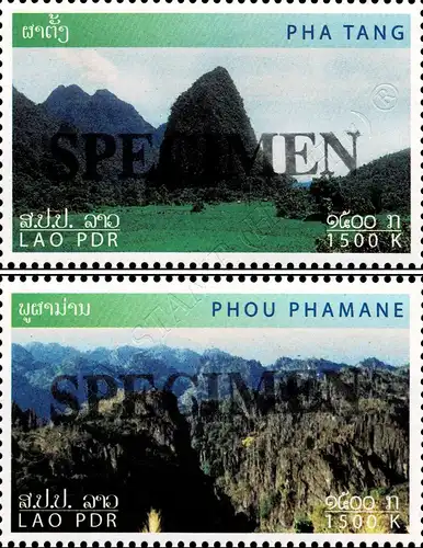 International Year of Mountains -LAO PDR SPECIMEN- (MNH)