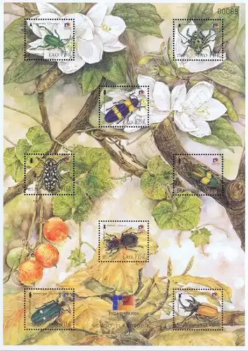 PHILA KOREA 2002, Seoul: Local beetles (188A) (MNH)