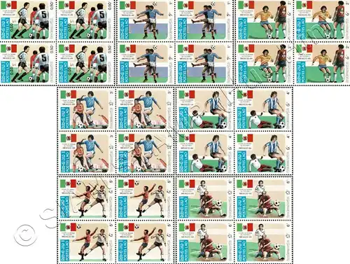 Football World Cup 1986, Mexico -BLOCK OF 4- (MNH)