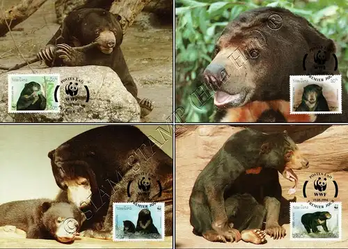 Worldwide Conservation: Sun Bear -MAXIMUM CARDS MC(I)-