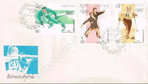 1992 Winter Olympics, Albertville (II) -FDC(I)-I-