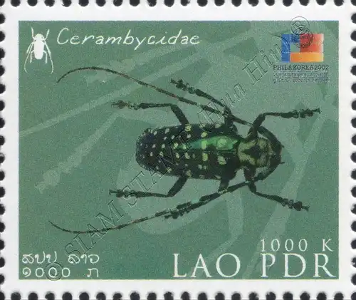 PHILA KOREA 2002, Seoul: Local beetles -CP(II)- (MNH)