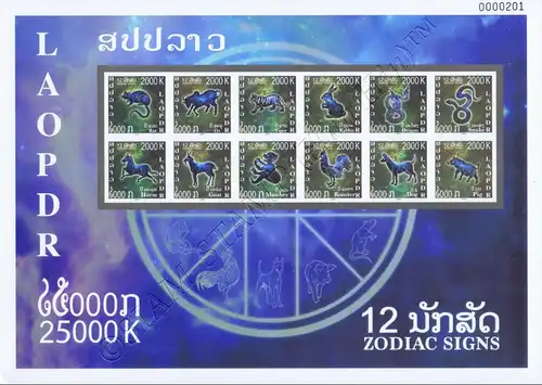 Chinese New Year: Zodiac Signs (266B) (MNH)