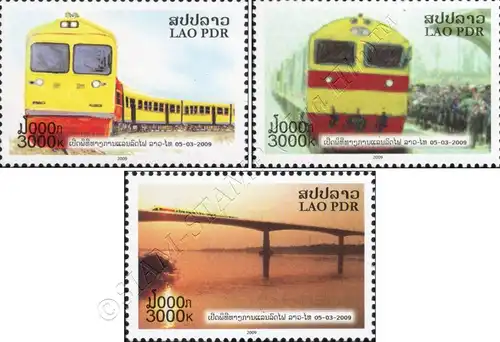 Opening of the first railway line in Laos (MNH)