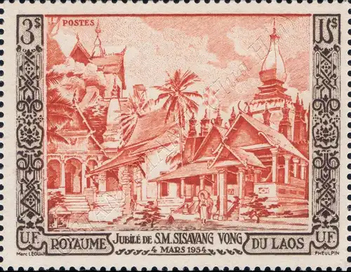 Golden Jubilee of the King Sisavang Vong (MNH)