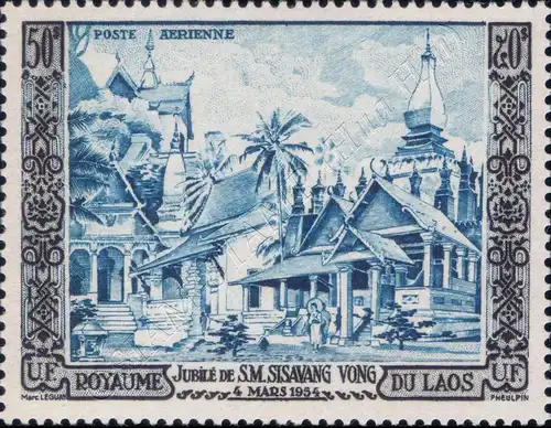 Golden Jubilee of the King Sisavang Vong (MNH)