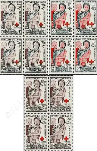 Red Cross 1953 -BLOCK OF 4- (MNH)