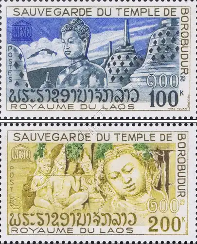 Preservation of the temple of Borobudur by UNESCO (MNH)