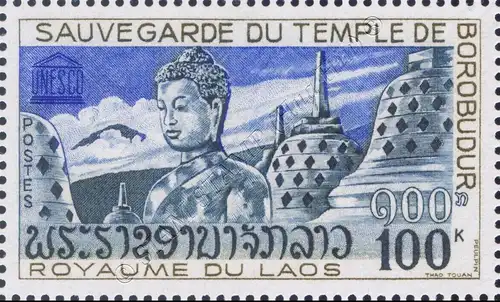 Preservation of the temple of Borobudur by UNESCO (MNH)