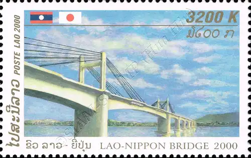 Construction of a Mekong Bridge near Pakse (MNH)