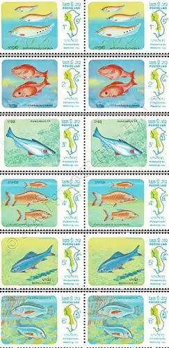 Fish from the Mekong -PAIR- (MNH)