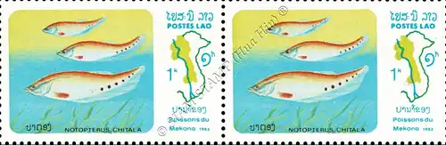 Fish from the Mekong -PAIR- (MNH)