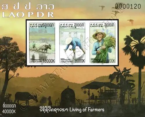 Farmer's life: Rice farmers (277A-277B) (MNH)