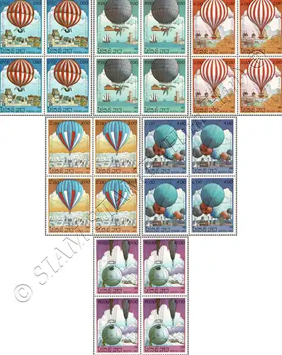 200 years of Aviation -BLOCK OF 4- (MNH)