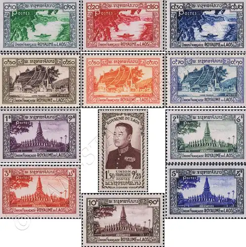 Definitive: Views, King Sisavangvong (MNH)