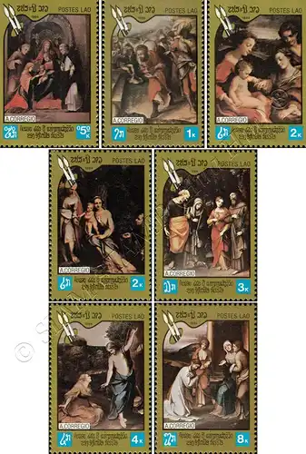 450th anniversary of Correggio's death (MNH)