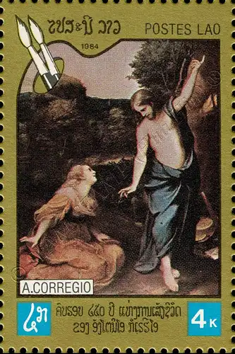 450th anniversary of Correggio's death (MNH)