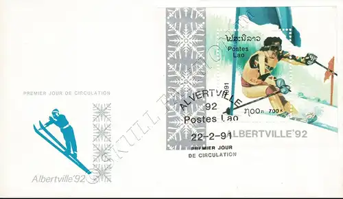 1992 Winter Olympics, Albertville (III) (137A) -FDC(I)-I-