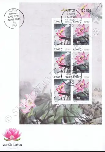 Lotus Flowers -KB(I)-FDC(I)-I-