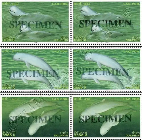 Irawadi Dolphin -SPECIMEN PAIR- (MNH)