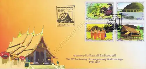 20 years Luang Prabang on the World Heritage List of UNESCO -FDC(I)-I-