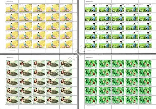 Mulberry cultivation and Silk -SHEET BO(I)- (MNH)
